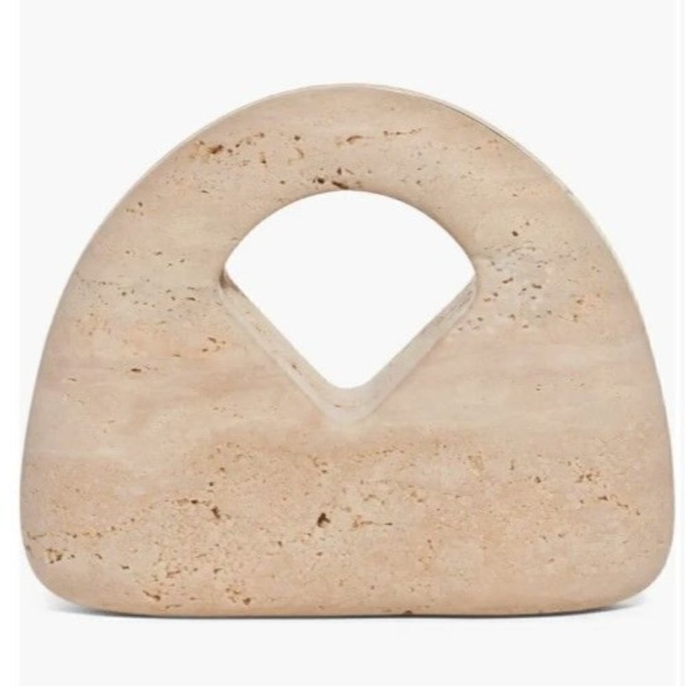 Bottega Veneta Kettlebell Travertine Stone Top Handle Bag NWOT